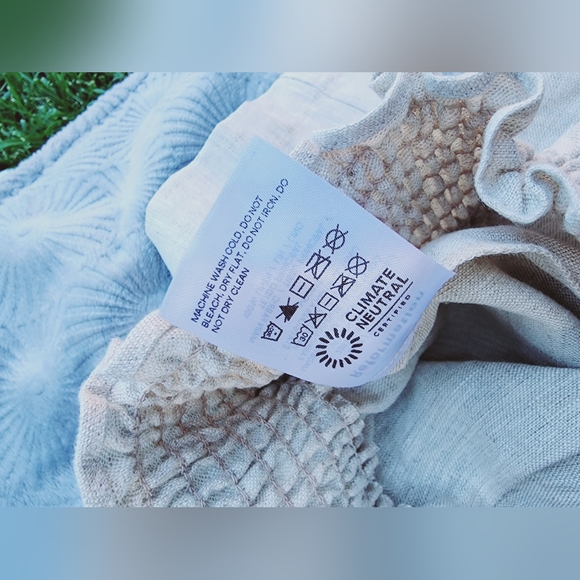 $278 NWT Reformation SET OF 2 Mora Linen Oatmeal Top Pants USA MADE Size M - Picture 10 of 11